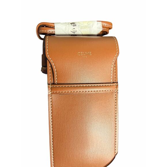 Celine NWT Triomphe 54MM Oval Sunglasses with Leather Crossbody Case main image 10